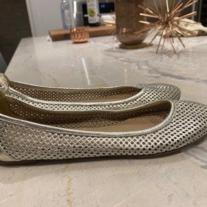 J Crew champagne colour flats